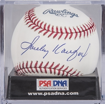 Sandy Koufax Single Signed OML Selig Baseball (PSA/DNA MINT +9.5)